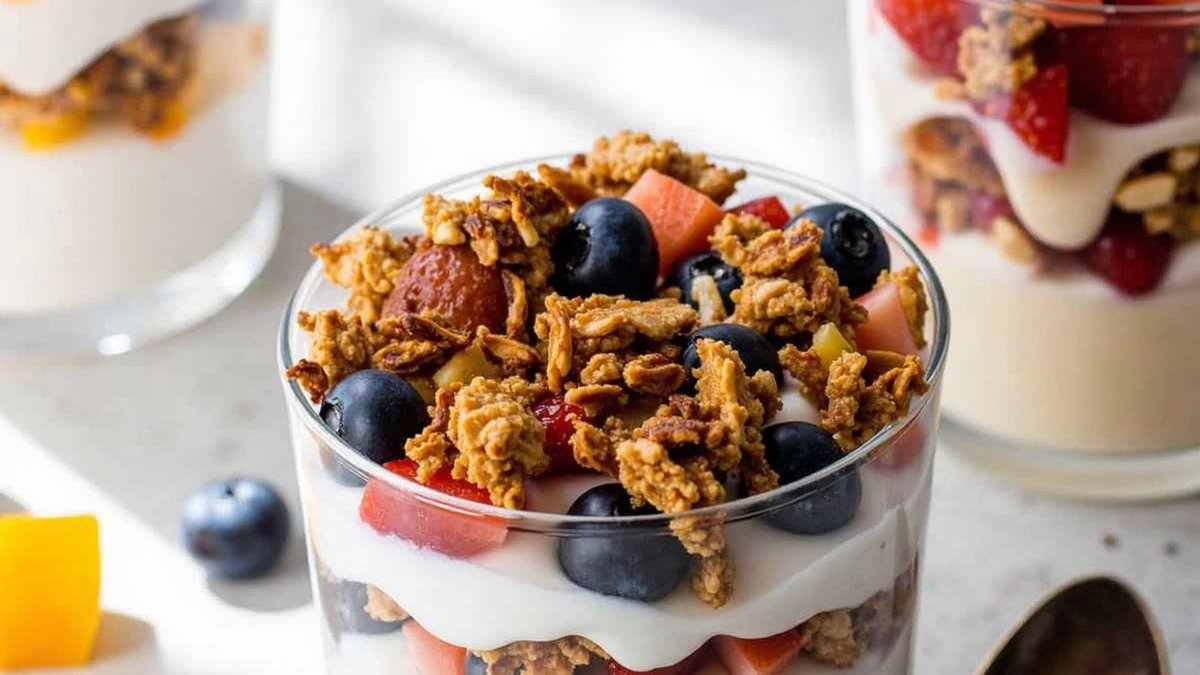 Berry & Nut Greek Yogurt Parfait