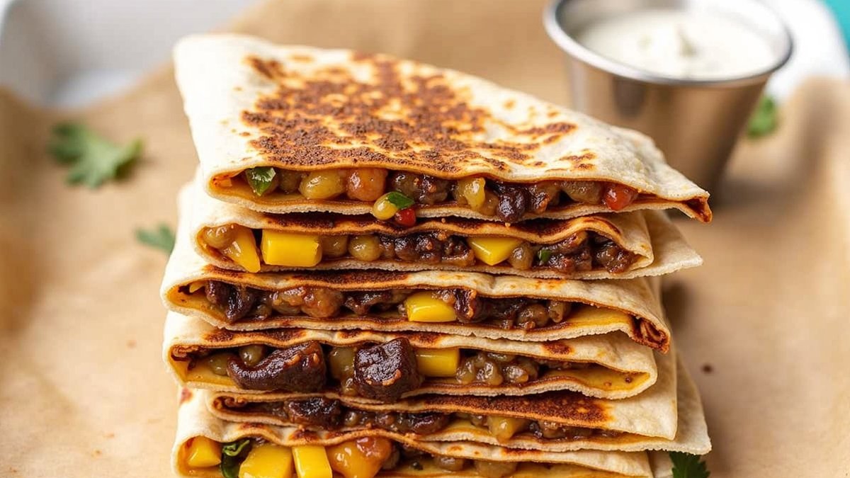 Black Bean & Cheddar Quesadilla Pockets