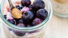 Chia Almond Butter Overnight Oats