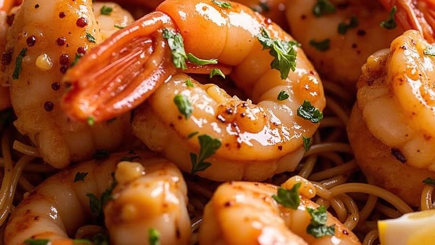 Garlic Butter Shrimp over Zucchini Noodles