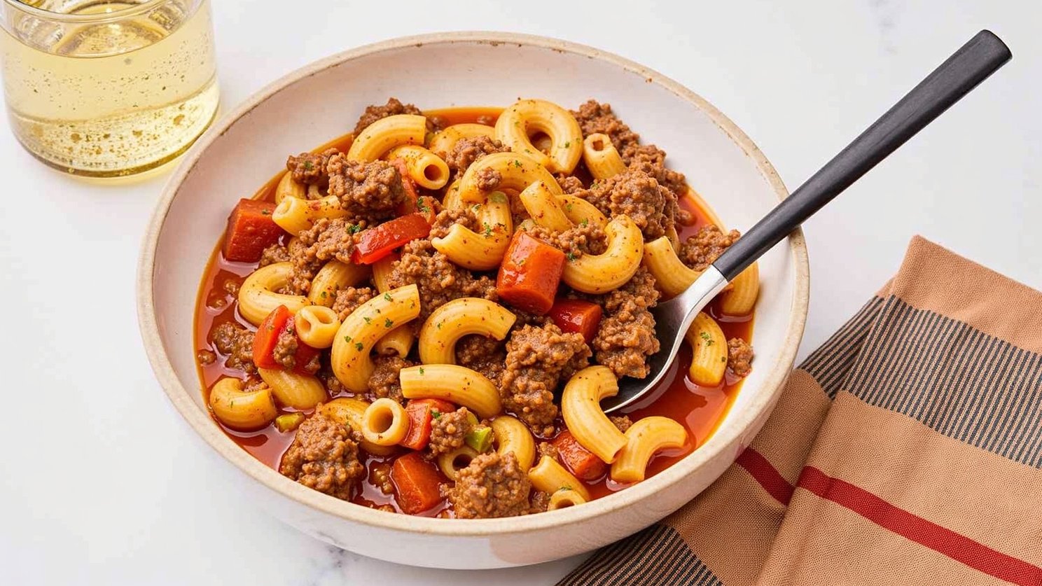 Hearty Pantry Goulash with Veggie Boost