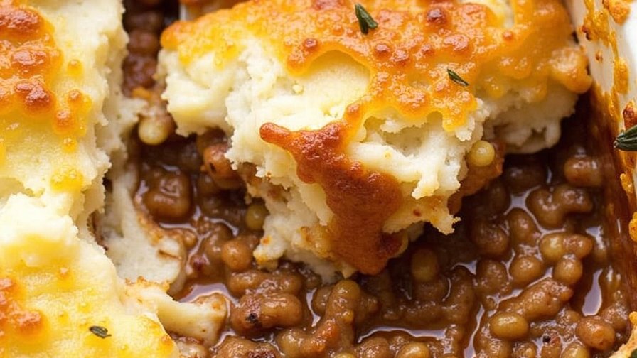 Hearty Shepherd’s Pie with Crispy Potato Topping