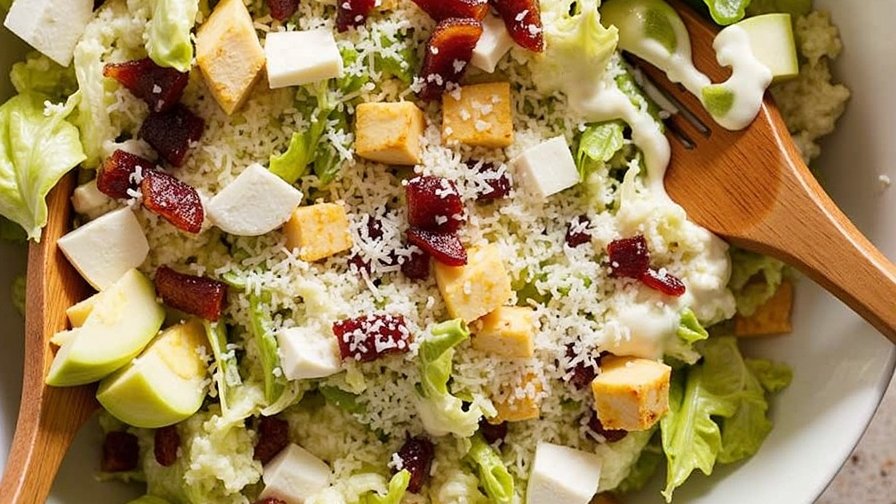 Protein-Packed Low-Carb Caesar Salad with Grilled Chicken and Bacon