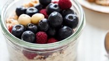 Simple Overnight Oats with Nut Butter and Fresh Fruit