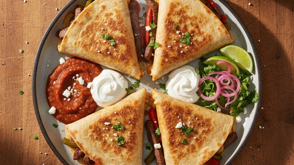 Sizzling Beef Fajita Quesadillas