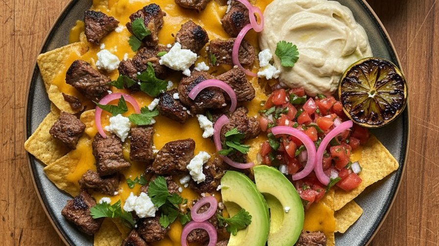 Loaded Carne Asada Nachos