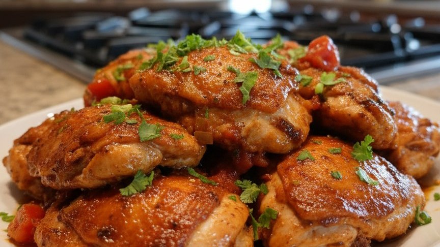 Dump-and-Bake Salsa Chicken