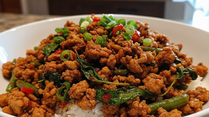 Thai Basil Turkey Bowls