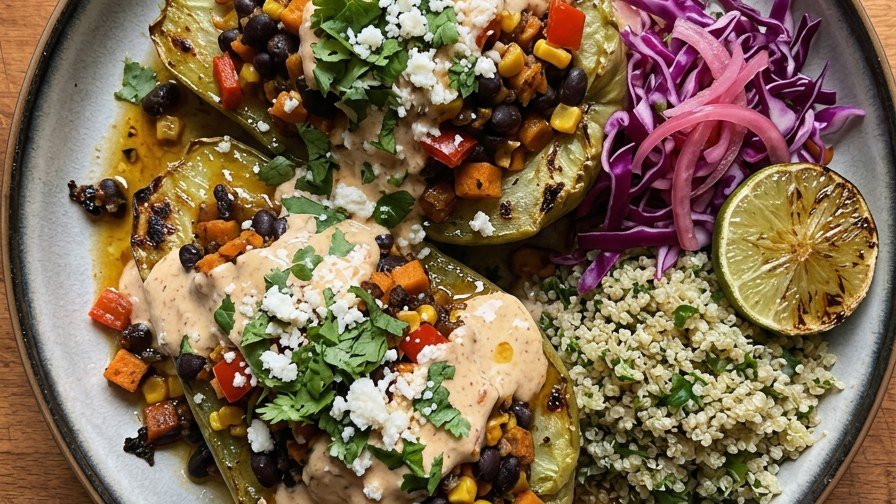 Stuffed Chayote Squash Boats