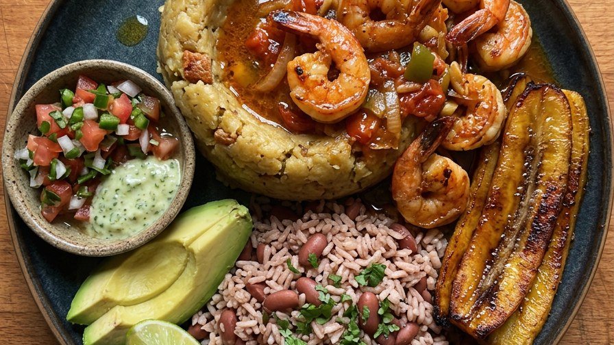 Puerto Rican Mofongo with Shrimp