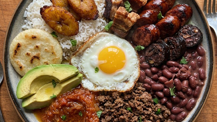 Loaded Colombian Bandeja Paisa Platter