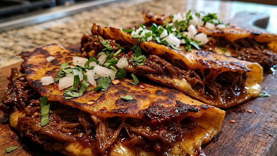 Crispy Birria Beef Tacos