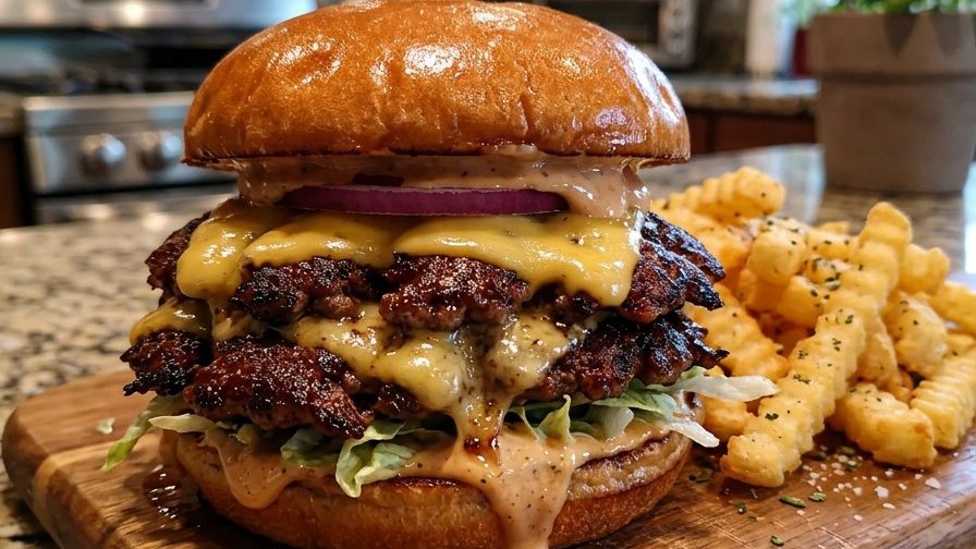 Cast-Iron Smash Burger