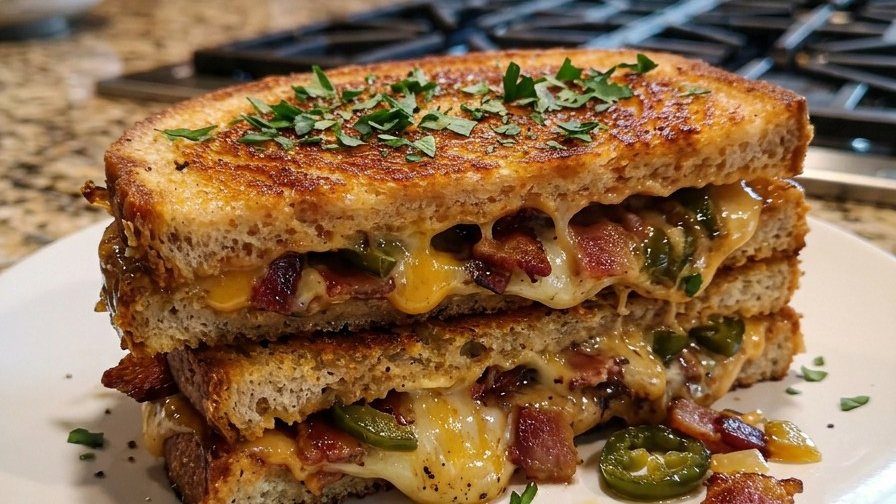 Bacon Jalapeno Grilled Cheese